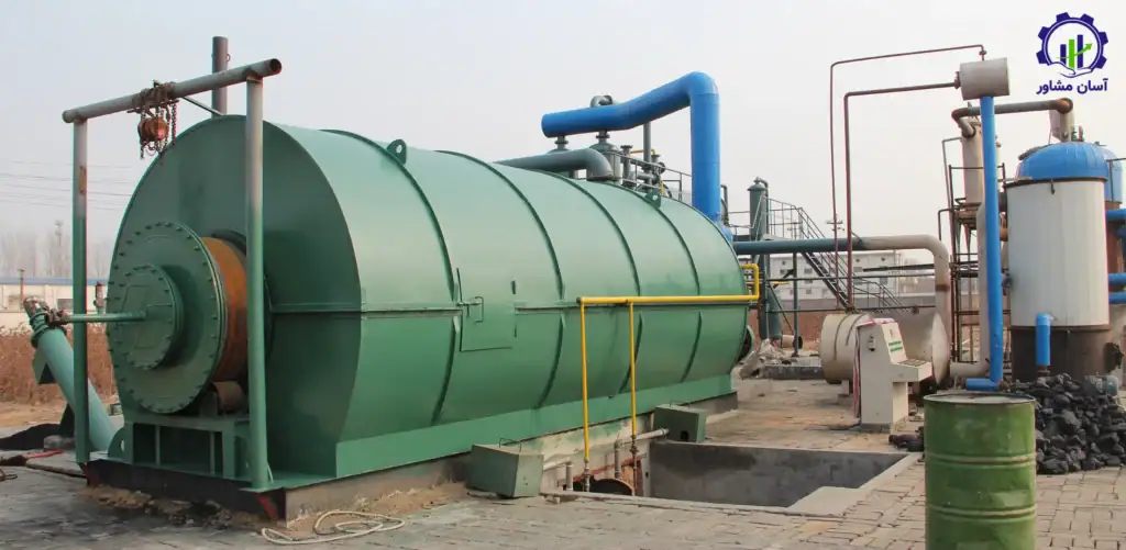 طرح تولید پیرولیز (بازیافت لاستیک)