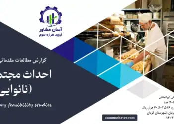 گزارش امکان سنجی احداث مجتمع نان (نانوایی)