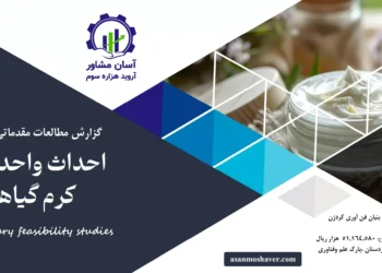 گزارش امکان سنجی احداث واحد تولید کرم گیاهی