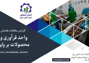گزارش امکان سنجی احداث واحد فرآوری و تولید محصولات بر پایه خرما