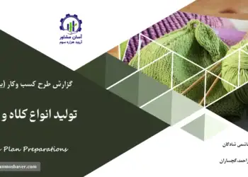 گزارش بیزینس پلن تولید انواع کلاه و دستباف