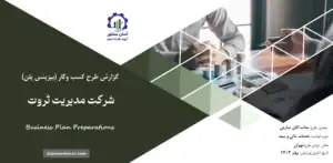 گزارش بیزینس پلن شرکت مدیریت ثروت