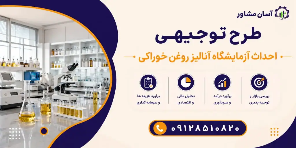 طرح احداث آزمایشگاه آنالیز روغن خوراکی