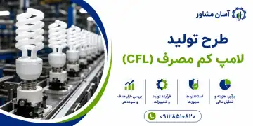 طرح تولید لامپ کم مصرف (CFL)