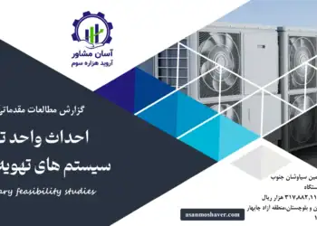 گزارش امکان سنجی احداث واحد تولید سیستم های تهویه مطبوع