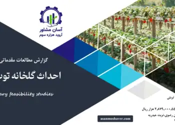 گزارش امکان سنجی احداث گلخانه توت فرنگی