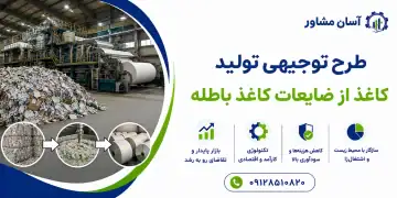 طرح تولید کاغذ از ضایعات کاغذ باطله