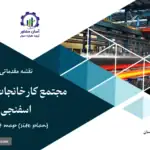 نقشه جانمایی (سایت پلان) مجتمع کارخانجات فولاد (کنسانتره، اسفنجی، شمش)