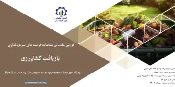 گزارش مطالعات فرصت های سرمایه گذاری بازیافت کشاورزی