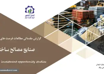 گزارش مطالعات فرصت های سرمایه گذاری صنایع مصالح ساختمانی