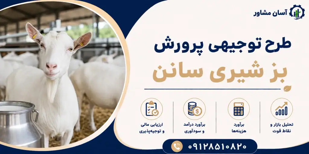 طرح پرورش بز شیری سانن