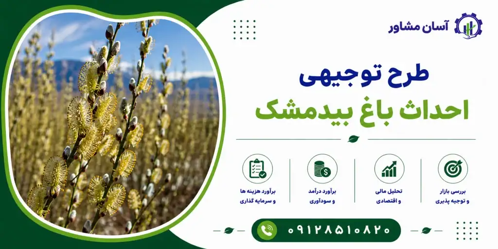 طرح احداث باغ بیدمشک