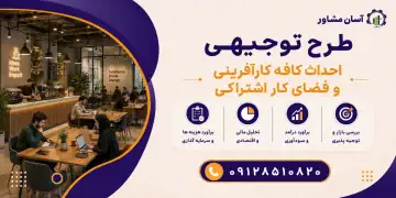طرح احداث کافه کارآفرینی و فضای کار اشتراکی