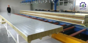 بررسی تجهیزات و تأسیسات خط تولید ساندویچ پانل