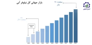 بررسی بازار داخلی و خارجی نیلوفر آبی