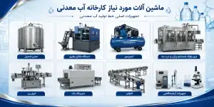 ماشین آلات مورد نیاز کارخانه آب معدنی