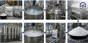 مراحل تولید سولفات منیزیم راهنمای جامع برای تولید کنندگان