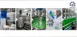 مراحل تولید مایع ظرفشویی راهنمای جامع برای راه اندازی خط تولید