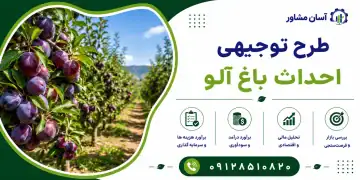 طرح احداث باغ آلو