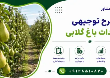 طرح احداث باغ گلابی