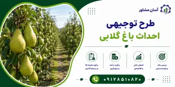 طرح احداث باغ گلابی