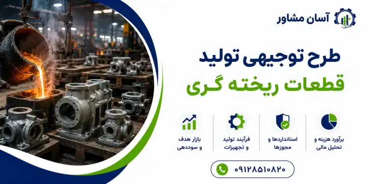 طرح تولید قطعات ریخته گری