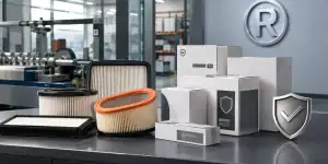 ثبت علامت تجاری و بسته بندی در فیلتر هوای خودرو