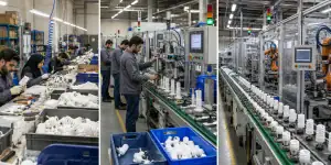 سطح اتوماسیون در خط تولید لامپ کم مصرف