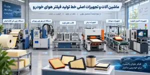 ماشین آلات و تجهیزات اصلی خط تولید فیلتر هوای خودرو