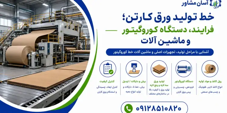 خط تولید ورق کارتن؛ فرایند، دستگاه کوروگیتور و ماشین آلات