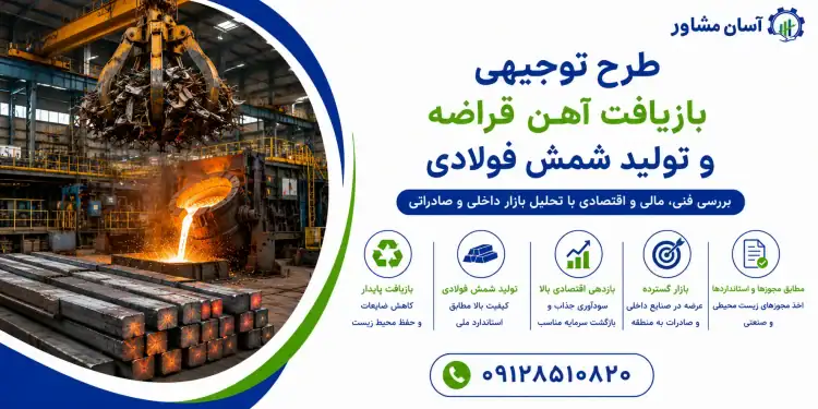طرح توجیهی بازیافت آهن قراضه و تولید شمش فولادی