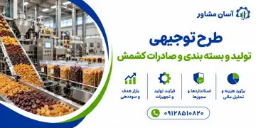 طرح تولید و بسته بندی و صادرات کشمش