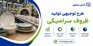 طرح تولید ظروف سرامیکی